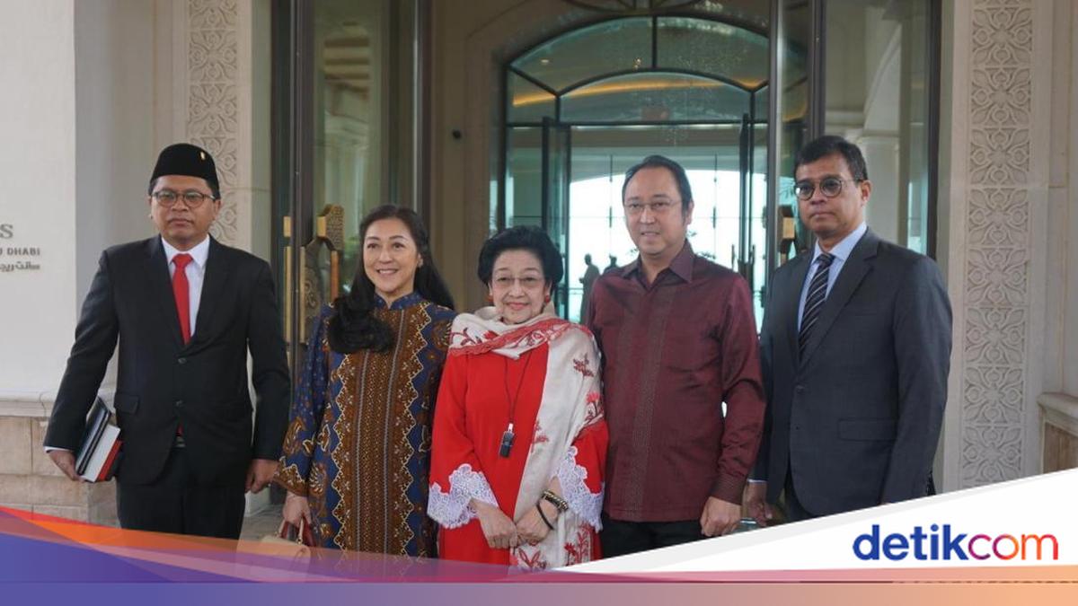 Megawati Bertemu Putra Mahkota Abu Dhabi UEA, Prananda Mendampingi