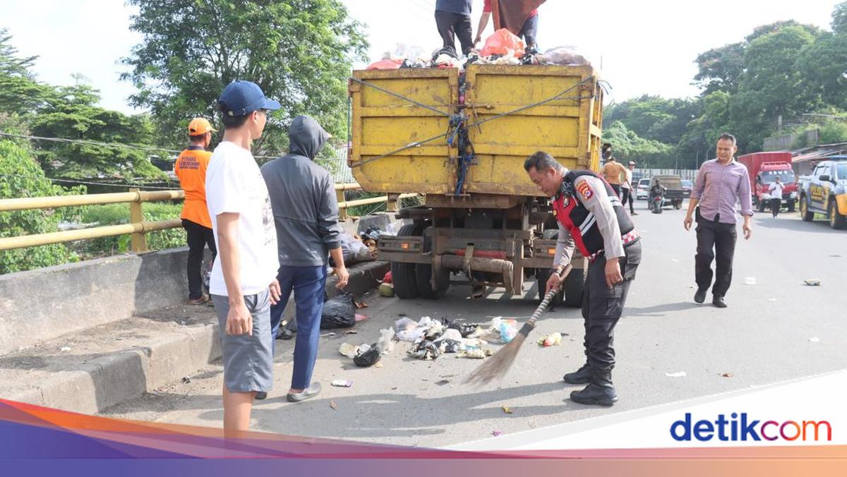 Ikuti Arahan Presiden, Polresta Tangerang Bersih-bersih di Titik Rawan Sampah