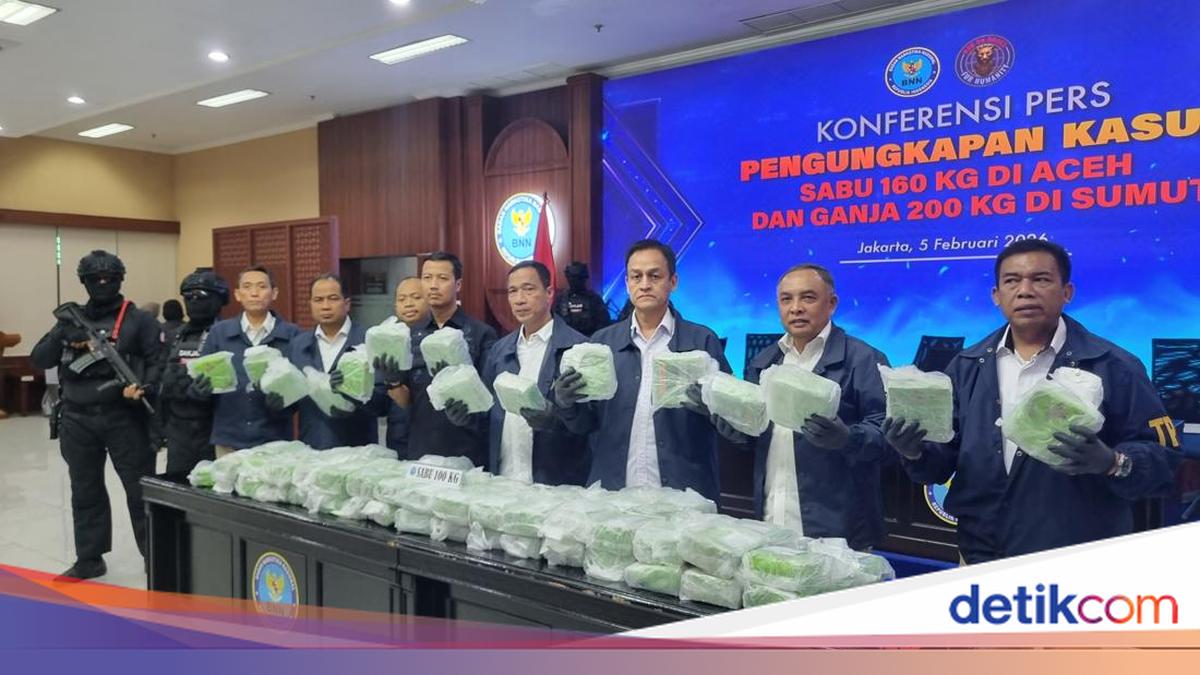 BNN Gagalkan Peredaran Sabu di Aceh Senilai Rp 208 M