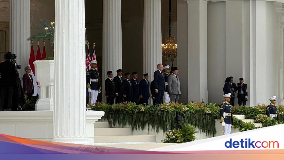 Prabowo Terima PM Australia untuk Kedua Kalinya di Istana Merdeka
