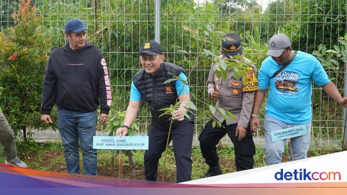 Gerakan Indonesia ASRI, Polres Bogor Tanam Pohon dan Tebar Benih Ikan