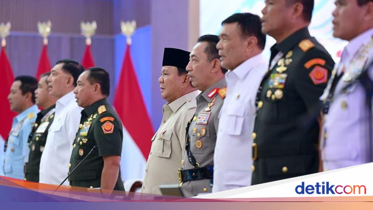 Istana Ungkap Pesan dan Evaluasi Prabowo di Depan Pimpinan TNI-Polri