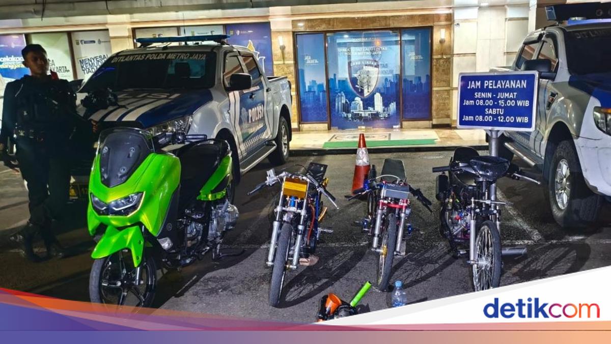 Polda Metro Bekuk 3 Pemuda Hendak Balap Liar di Jaktim, Motor-Bensol Disita