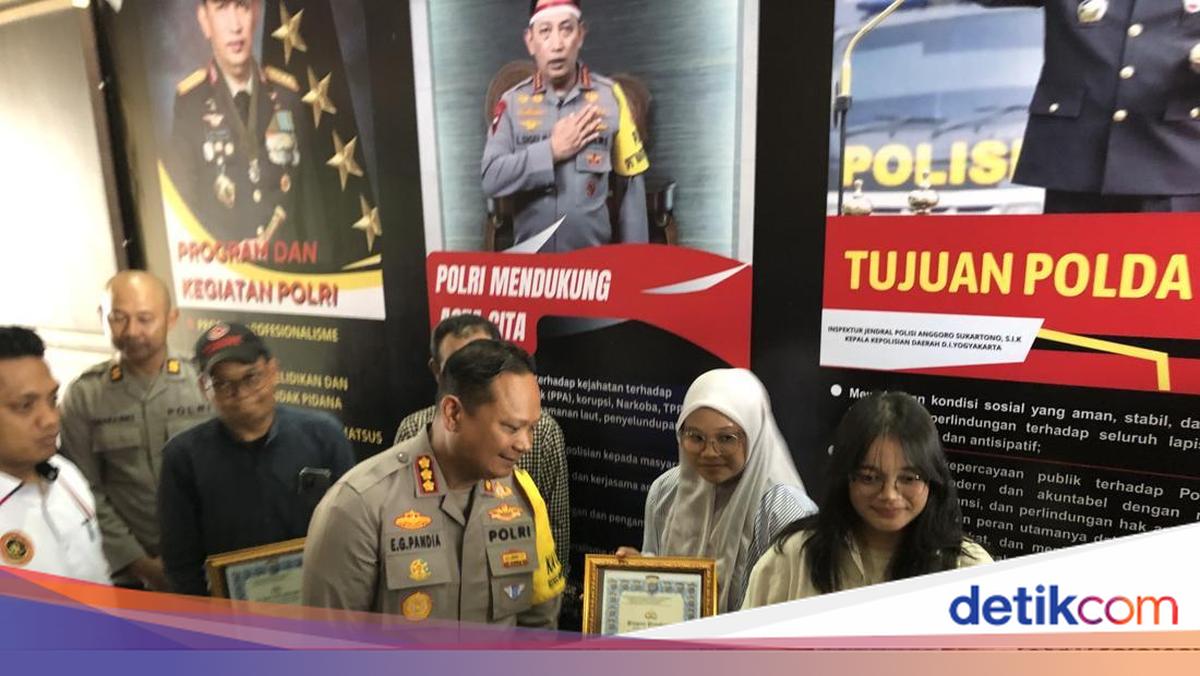 Polresta Jogja Beri Penghargaan ke Mahasiswi yang Kejar dan Tabrak Jambret
