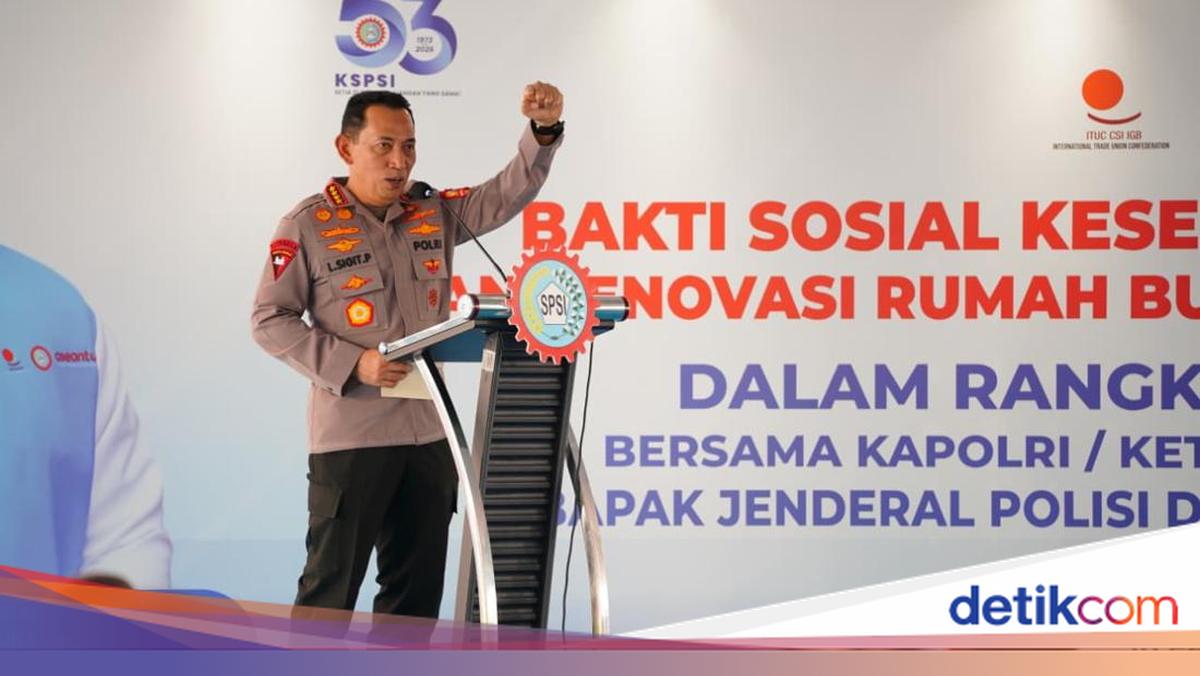 Komitmen Kapolri ke Buruh: Buka Akses Faskes Polri hingga Mitigasi PHK