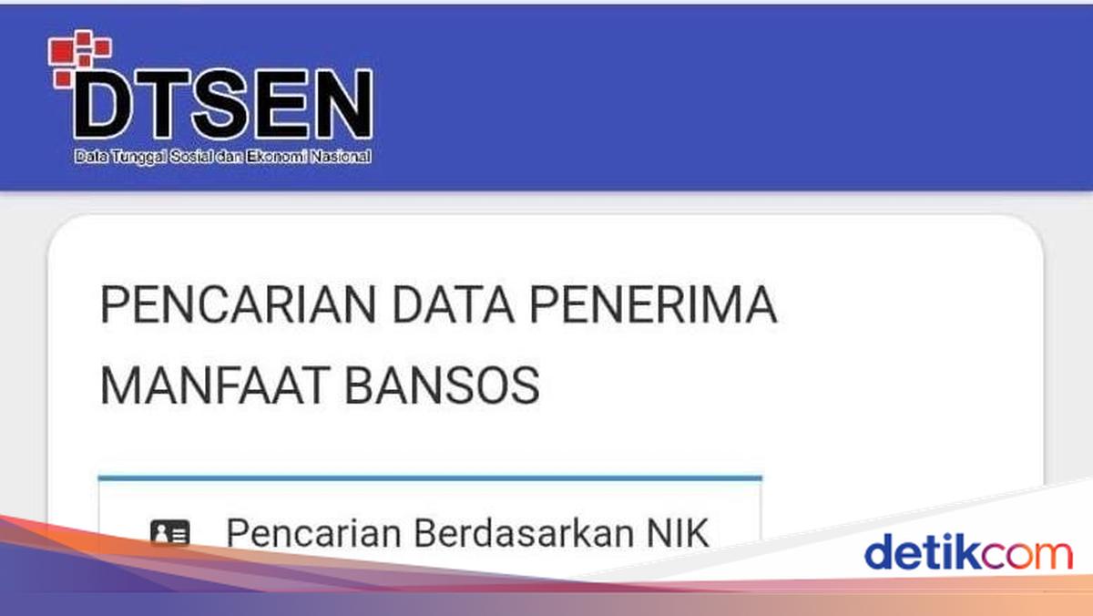Pakai NIK, Cara Mudah Cek Bansos dan Desil DTSEN