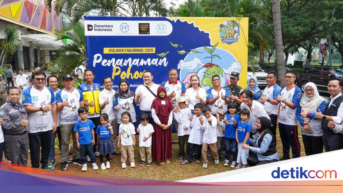 PT PP Sinergikan K3, ESG dan Transportasi Hijau melalui Penanaman Pohon