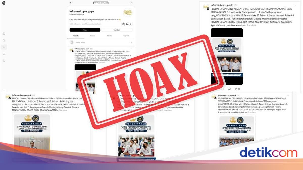 Waspada Hoaks Rekrutmen CPNS Imigrasi 2026 Beredar di Threads!