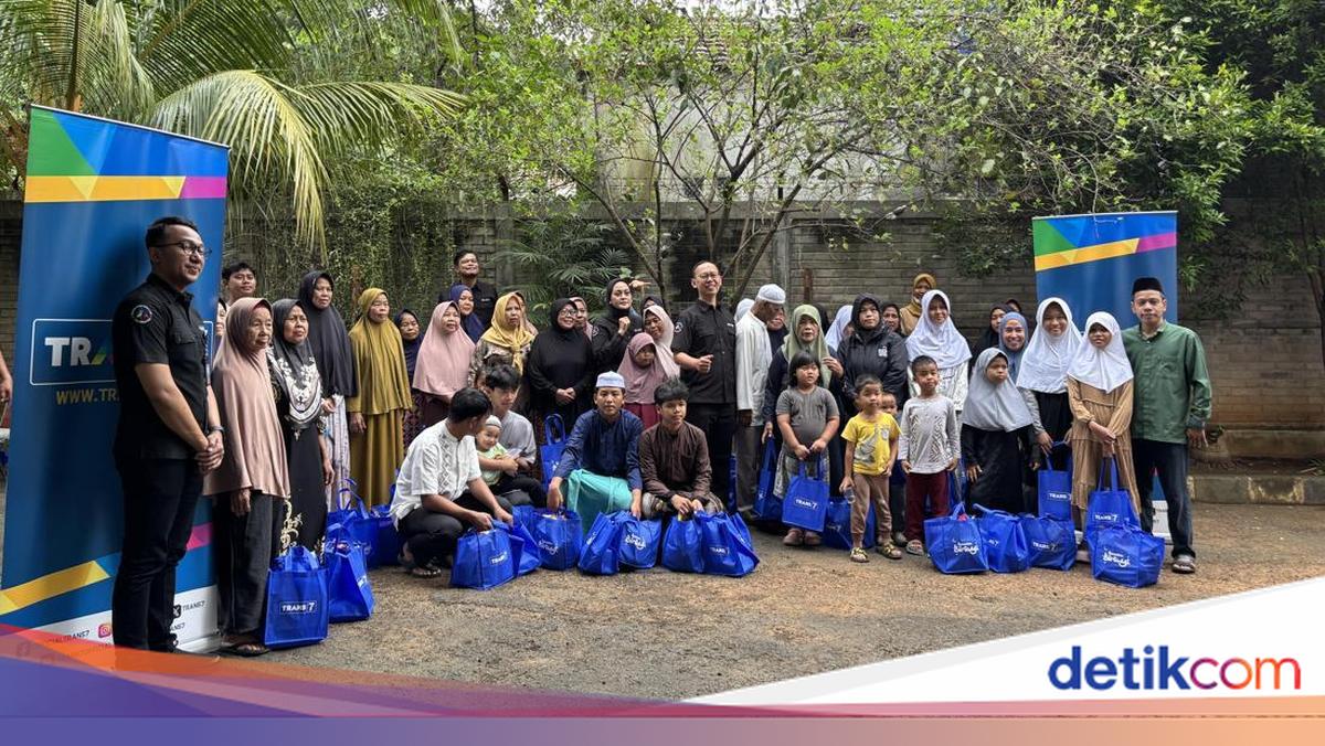 Ramadan Berbagi, TRANS7 Bagikan Sembako dan Takjil ke Anak Yatim-Dhuafa