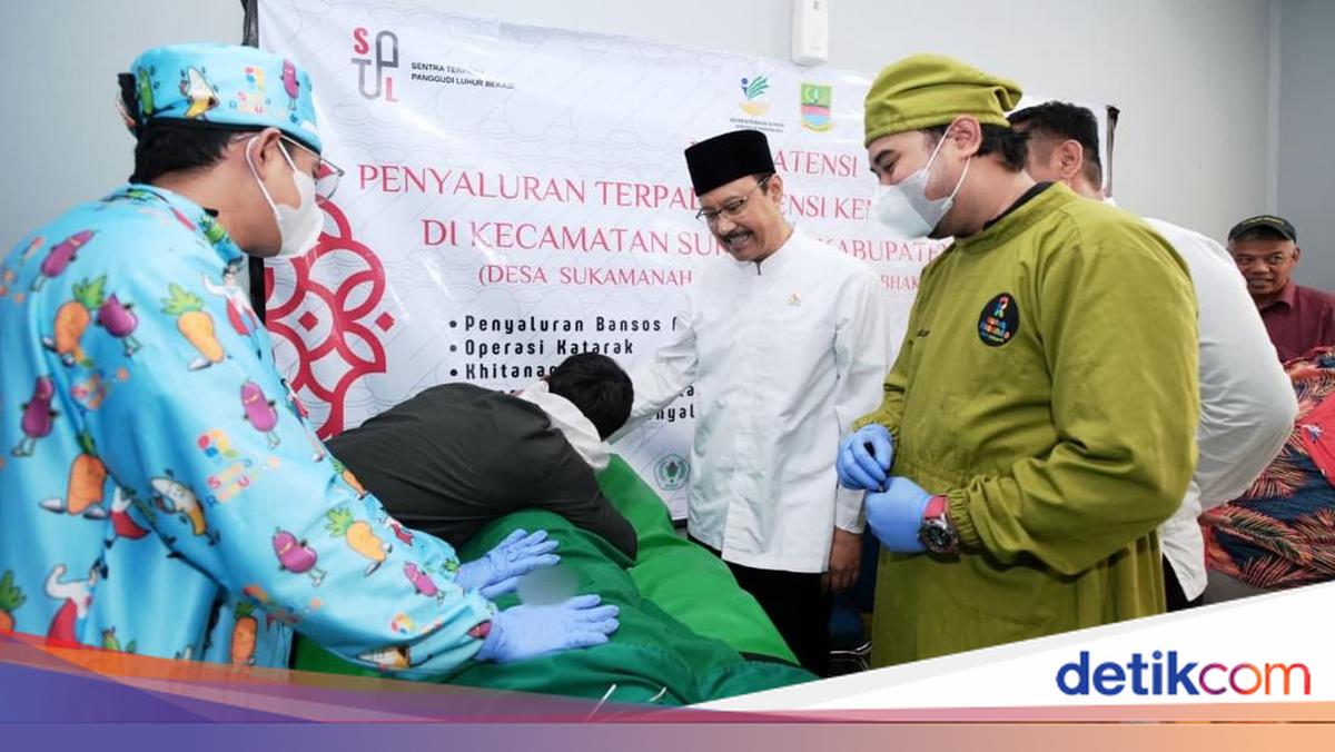 Kemensos Gelar Operasi Katarak Gratis di Bekasi