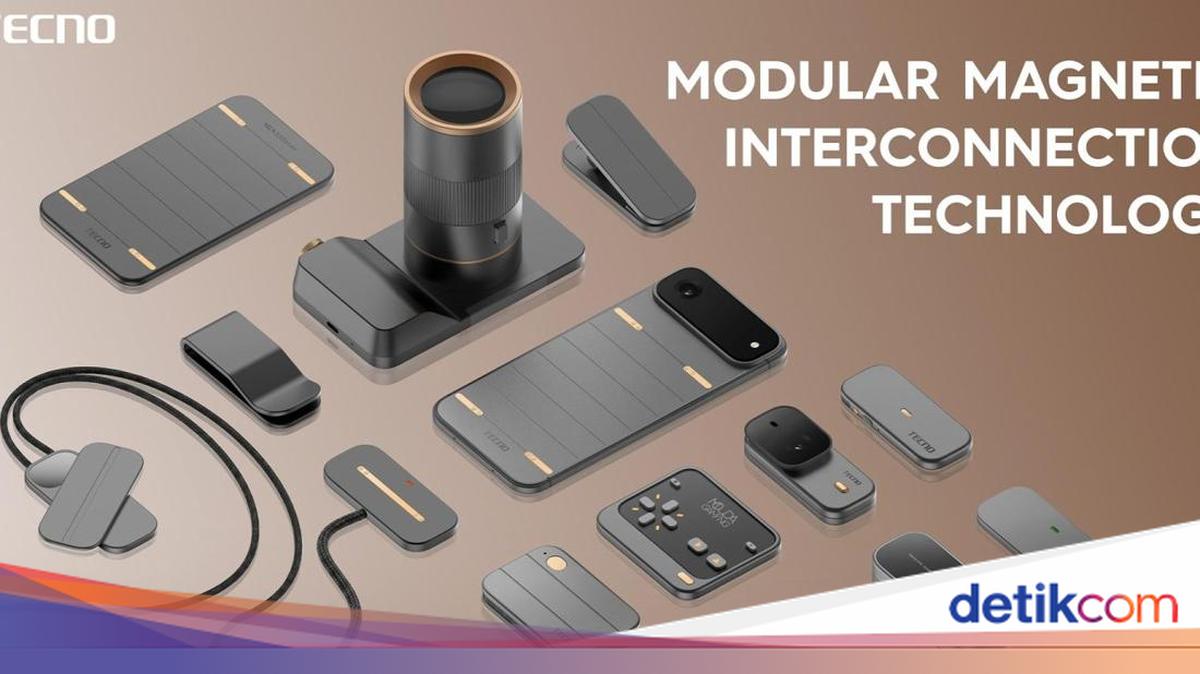 Tecno Pamerkan HP Super Tipis yang Dapat Dilepas Pasang
