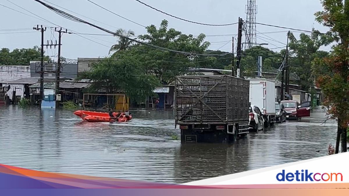 Akses Jalan Perumnas Antang Lumpuh Akibat Banjir, Ketinggian Air 1 Meter