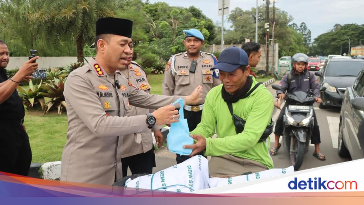 Ramadan Berkah, Polres Tangerang Kota Berbagi di Jalan-Buka Bareng Ojol