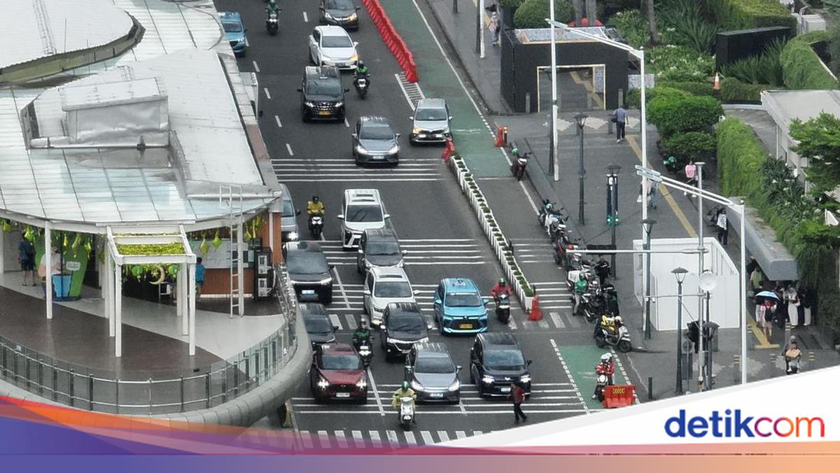 ETLE Drone Presisi Korlantas Kawal Ngabuburit di Kawasan Thamrin-Wijaya Kusuma