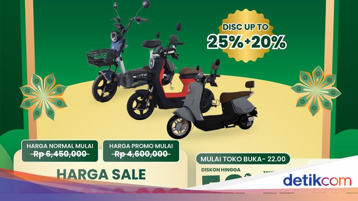 Sepeda Listrik Diskonnya hingga 75% di Transmart Full Day Sale