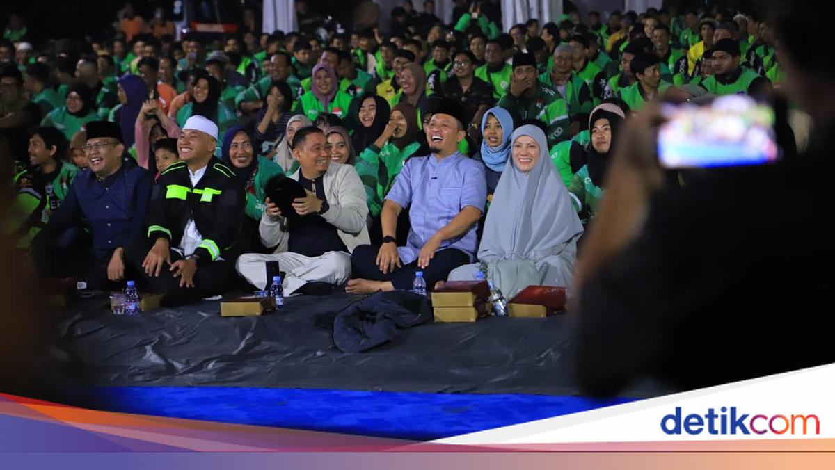 Momen Walkot Pekanbaru Sahur On The Road Bareng 2.000 Driver Ojol