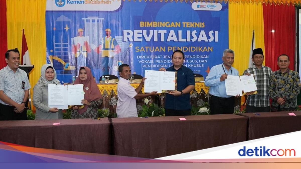 1.741 Sekolah di Sumatra Teken PKS Revitalisasi, Nilainya Rp 1,2 Triliun