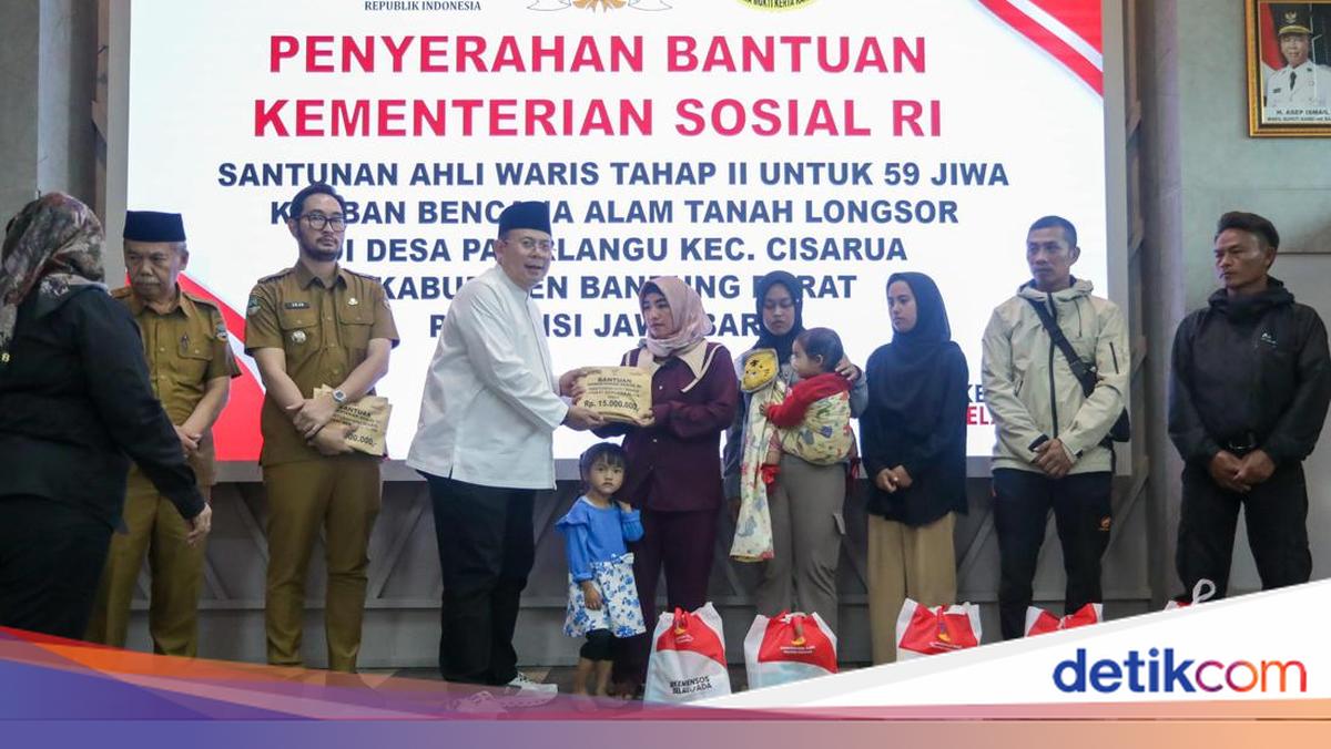 Waka DPR Cucun Beri Bantuan Tahap II ke Ahli Waris Korban Longsor Cisarua