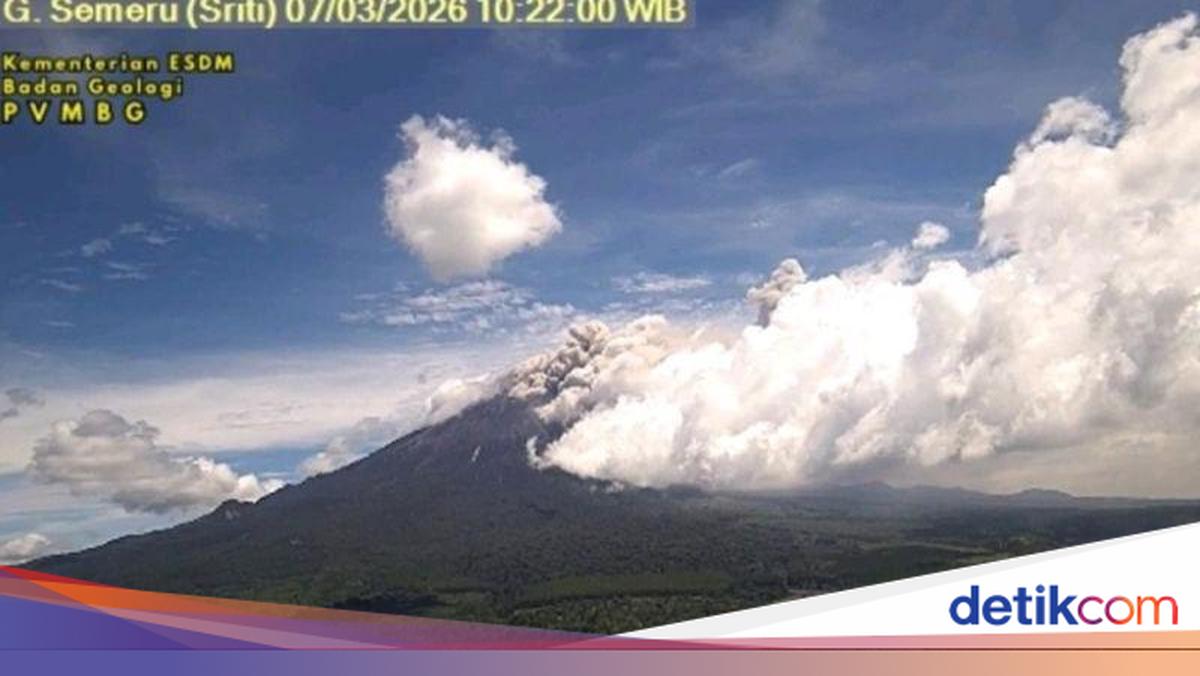 Gunung Semeru Erupsi Hari Ini, Disertai Awan Panas Guguran