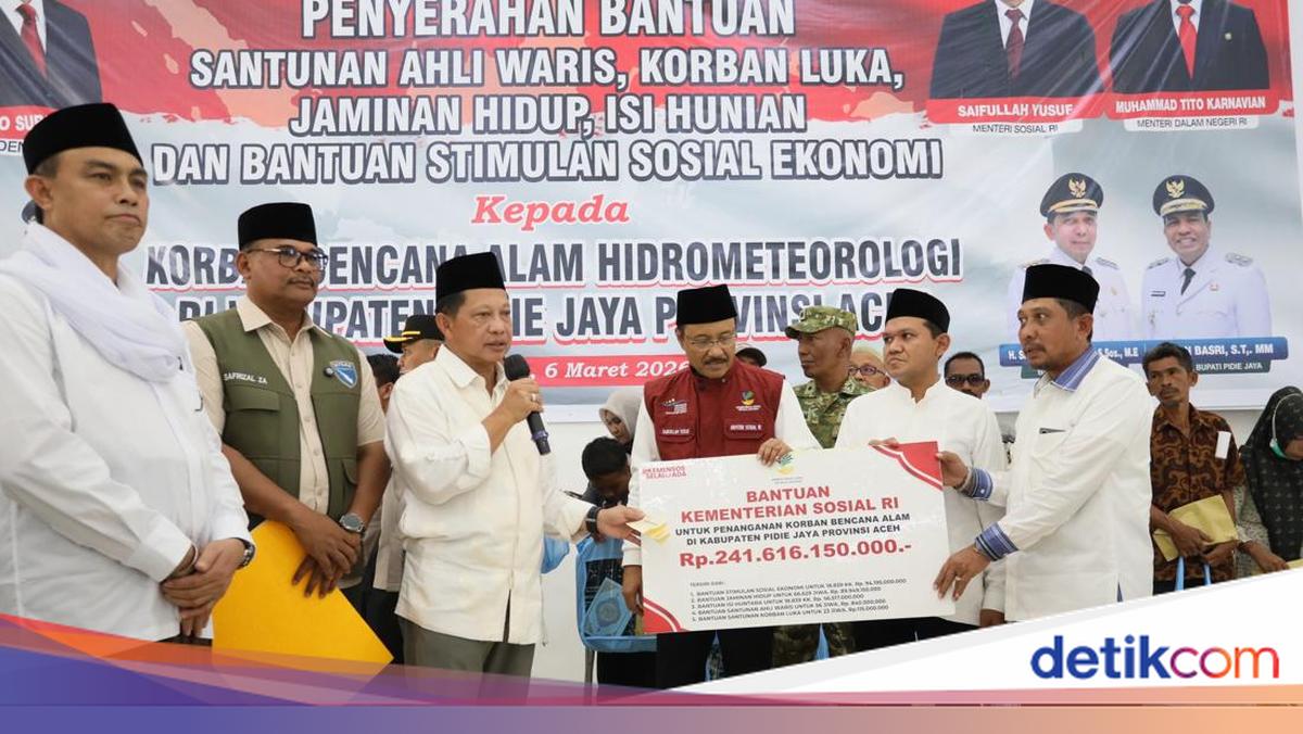 Pemerintah Salurkan Bansos Rp 878,6 M untuk Korban Bencana Sumatera