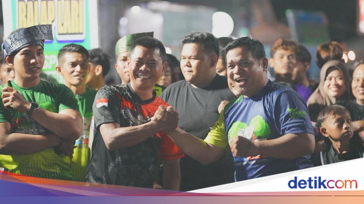 Ramaikan Fun Night Run Polres Meranti, Kapolres: Polri Sahabat Masyarakat