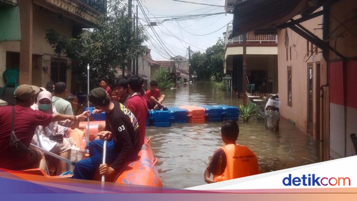 Banjir di Periuk Kota Tangerang Berangsur Surut