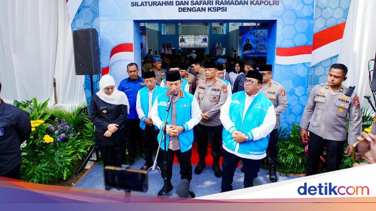 Temui Buruh Jatim, Kapolri Sampaikan Pesan Presiden Jaga Persatuan-Kesatuan
