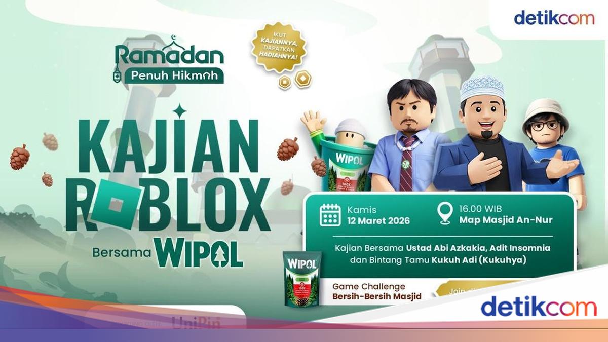 Minggu Terakhir! Ayo Ikuti Kajian Roblox Bersama Wipol di Map Masjid An-Nur