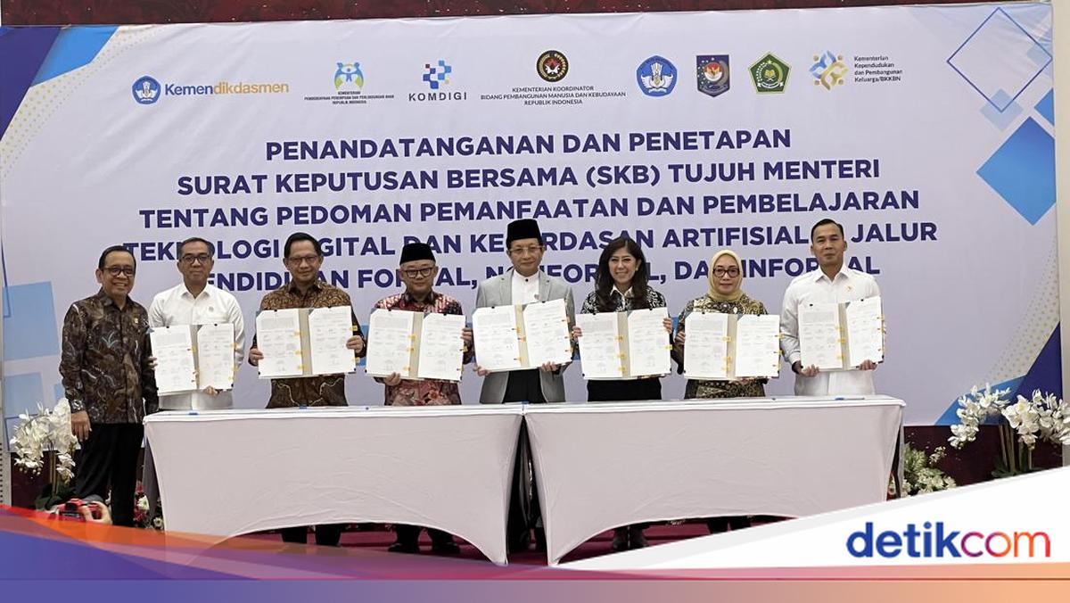 7 Menteri Teken SKB Pedoman Penggunaan AI dalam Pendidikan