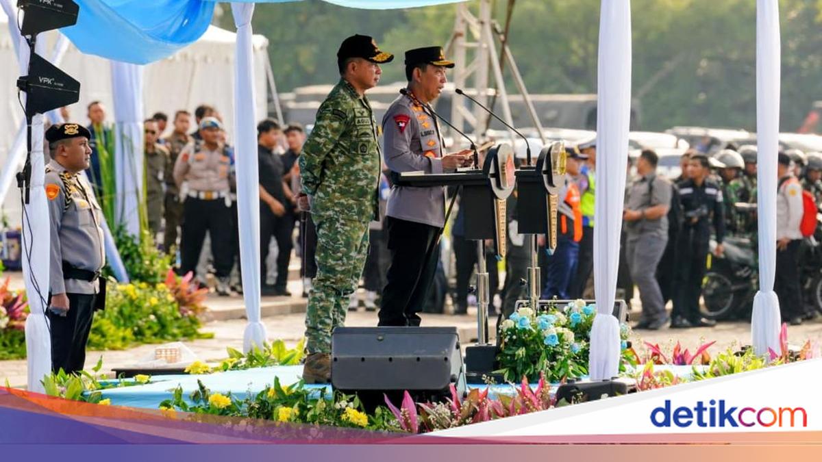Kapolri-Panglima TNI Pimpin Apel Gelar Pasukan Operasi Ketupat 2026 di Monas