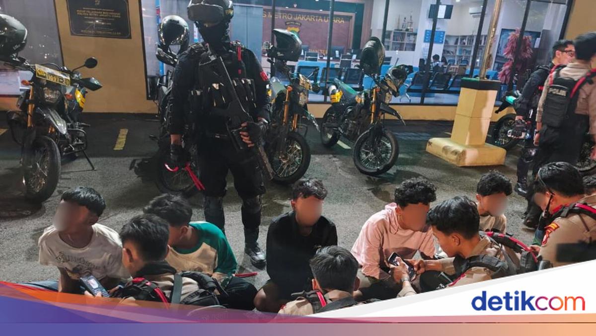 Brimob PMJ Gagalkan Tawuran-Balap Liar di Jakut-Bekasi, 8 Orang Diamankan