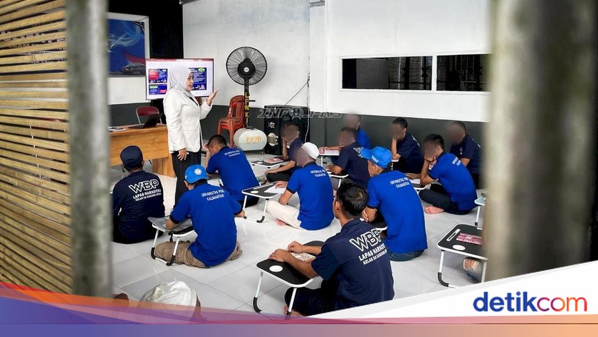 Lapas Narkotika Karang Intan Fasilitasi Napi Pendidikan S1, Begini Suasana Kelasnya