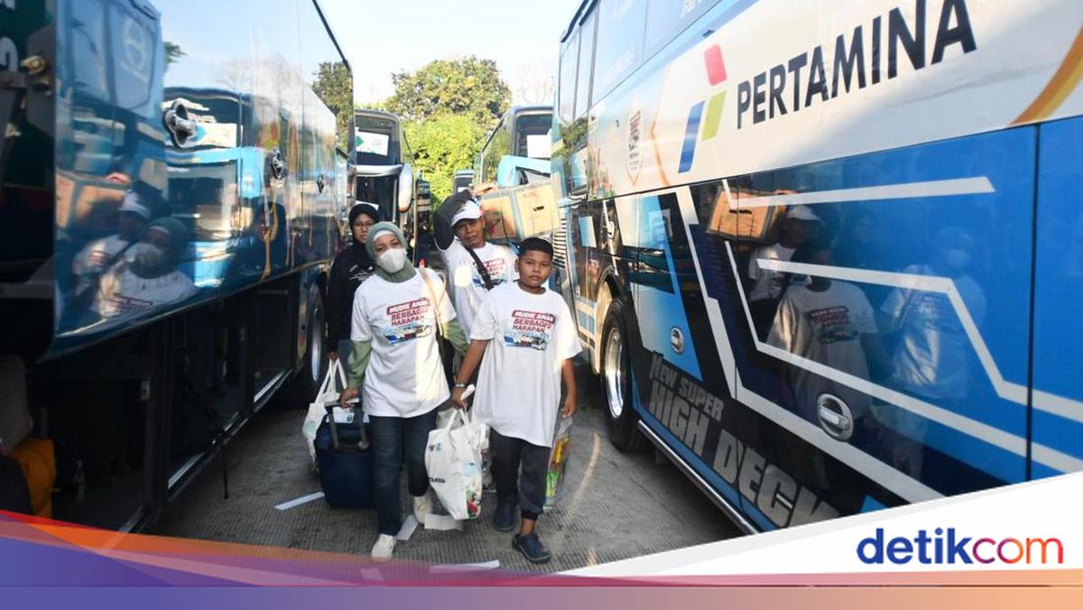 Pertamina Berangkatkan Ribuan Pemudik ke 23 Kota dengan 153 Bus dari TMII