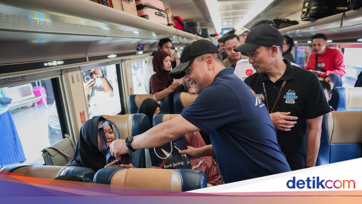 Ahmad Luthfi Fasilitasi Ratusan Pemudik ke Kampung Halaman di Jateng dengan Kereta Api