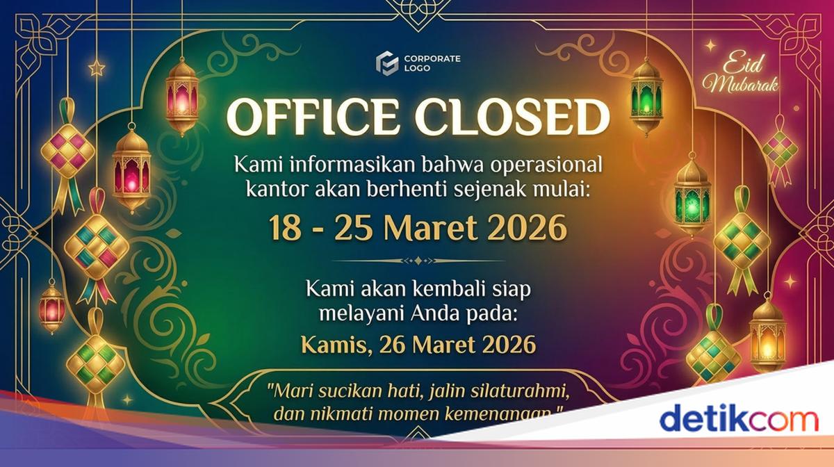 25 Contoh Pengumuman Libur Lebaran 2026: Perusahaan, Sekolah, hingga Toko