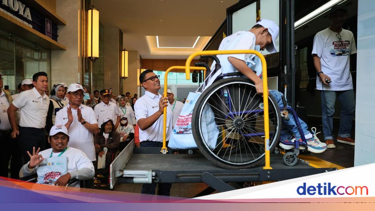Mudik Gratis untuk Penyandang Disabilitas, Ratusan Peserta Diberangkatkan