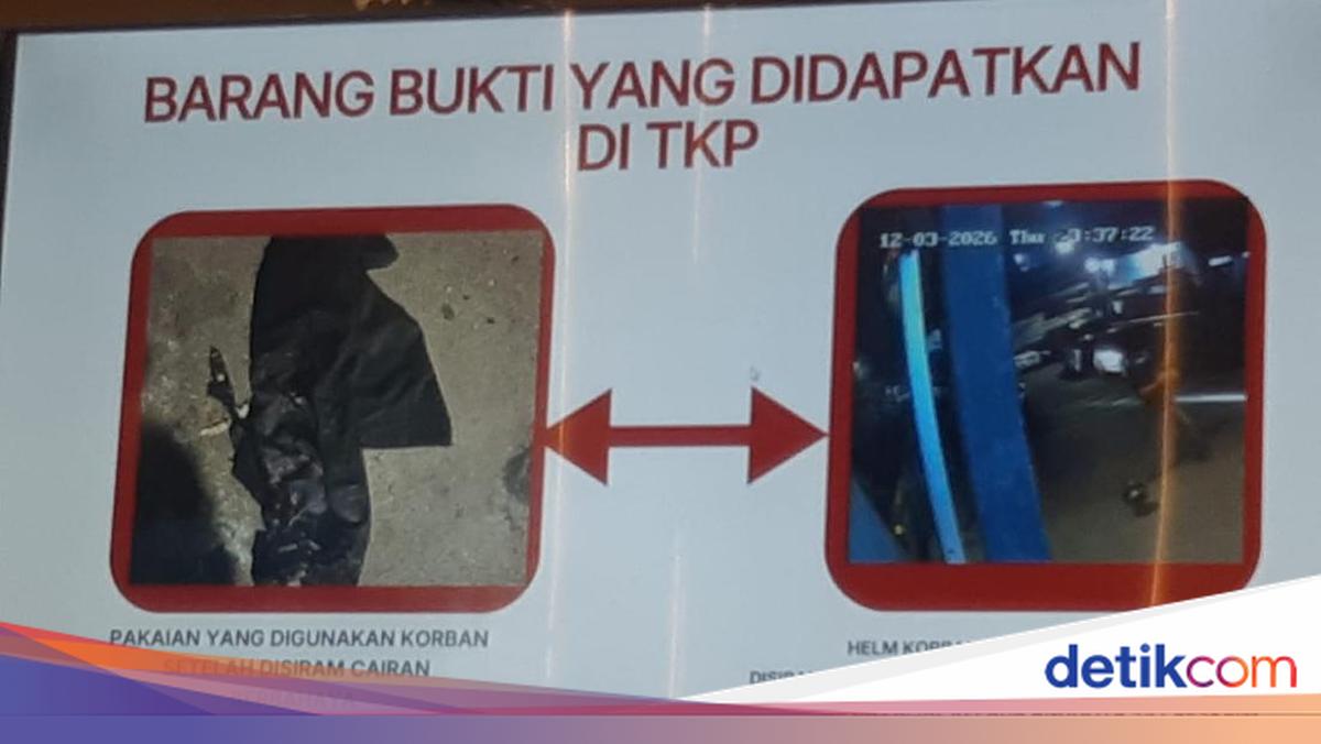 Bukti Ngeri Andrie Yunus Disiram Air Keras: Helm Melepuh dan Baju Meleleh