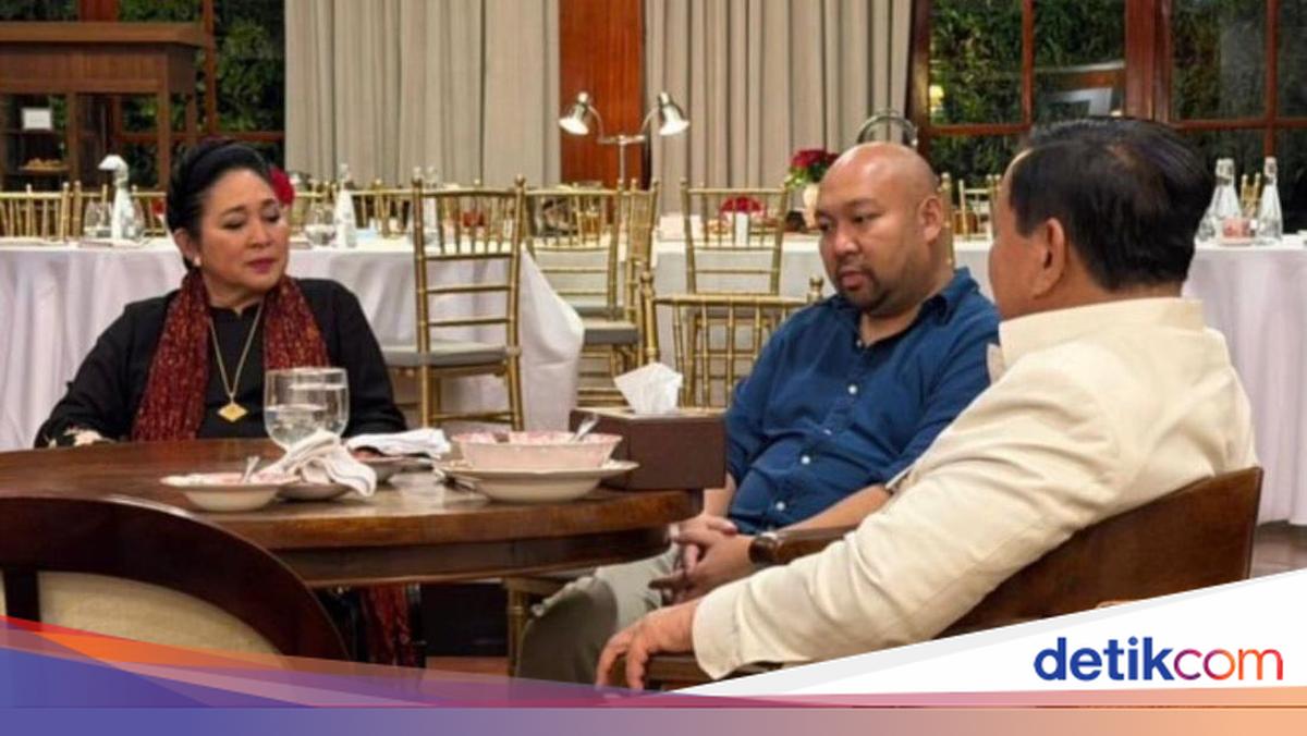 Prabowo Unggah Momen Semeja Bareng Titiek-Didit, Kucing 'Bobby' Ikut Nimbrung