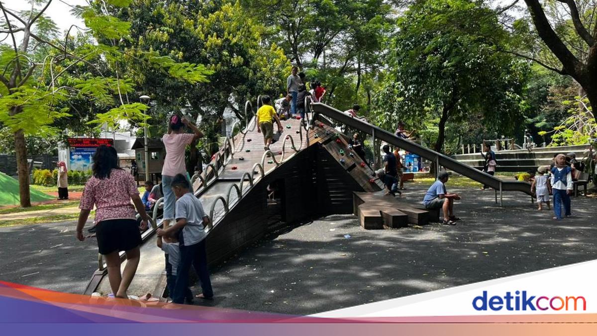 Warga Jaktim Habiskan Libur Lebaran di Tebet Eco Park: Anak Main, Ibunya Healing