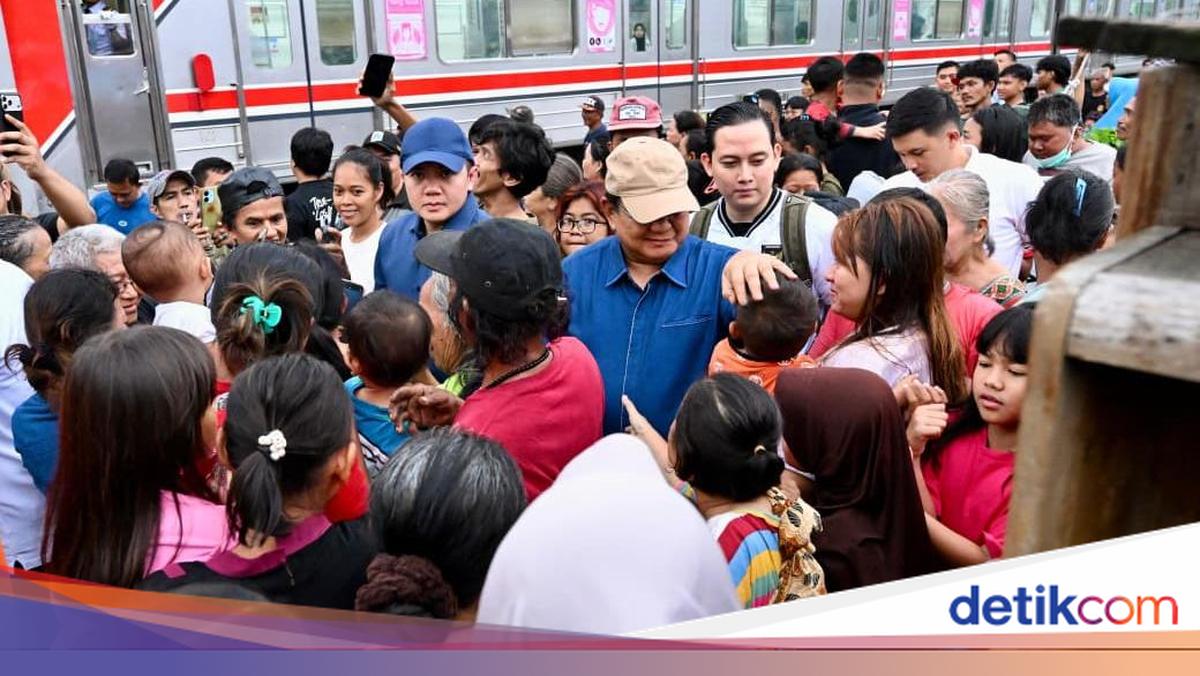 Haru Warga Tepi Rel Senen Didatangi Prabowo: Baru Ini Ada Presiden Datang