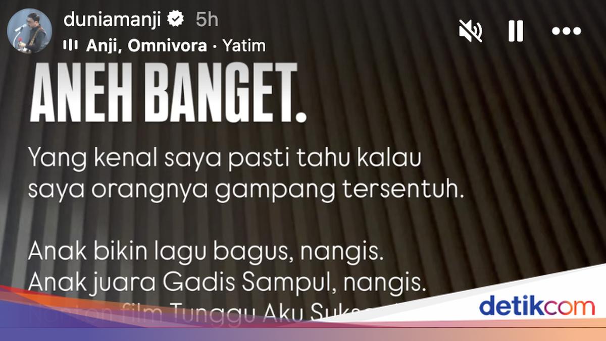 Anji Merasa Aneh: Biasanya Gampang Nangis, tapi Kok Ibu Meninggal Gak Nangis?
