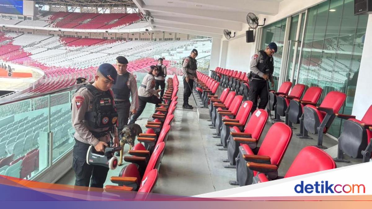 Brimob Polda Metro Sterilisasi GBK, Pastikan Laga RI Vs Bulgaria Aman