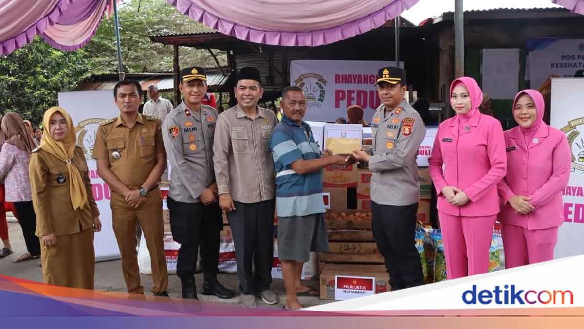 Polres Ogan Ilir dan Baznas Beri Bantuan ke Korban Kebakaran di Pamulutan