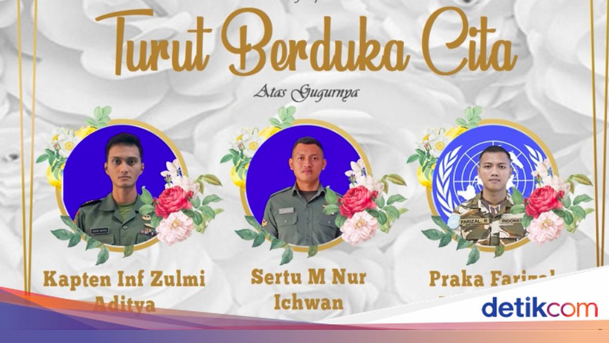 3 Prajurit TNI Gugur di Lebanon Dinaikkan Pangkatnya, Keluarga Dapat Santunan Rp 1,8 M