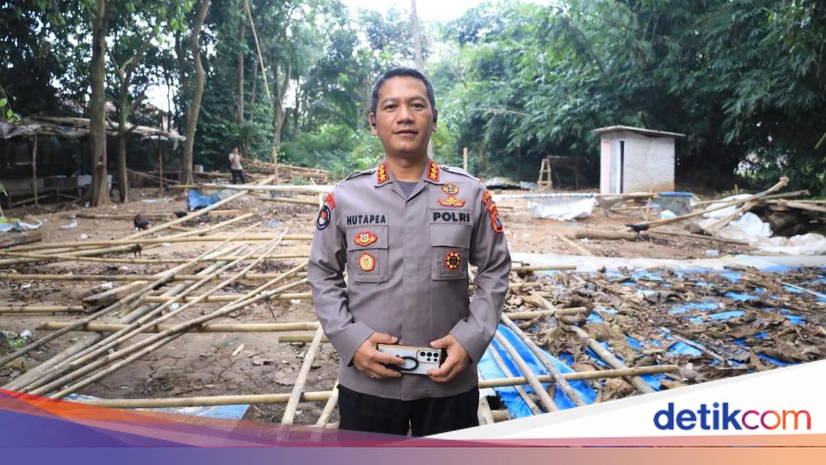 Polda Banten Ratakan Arena Sabung Ayam di Walantaka Kota Serang