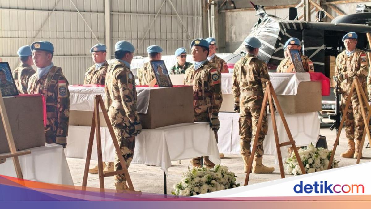 UNIFIL Gelar Upacara Penghormatan untuk 3 Prajurit TNI Gugur di Lebanon