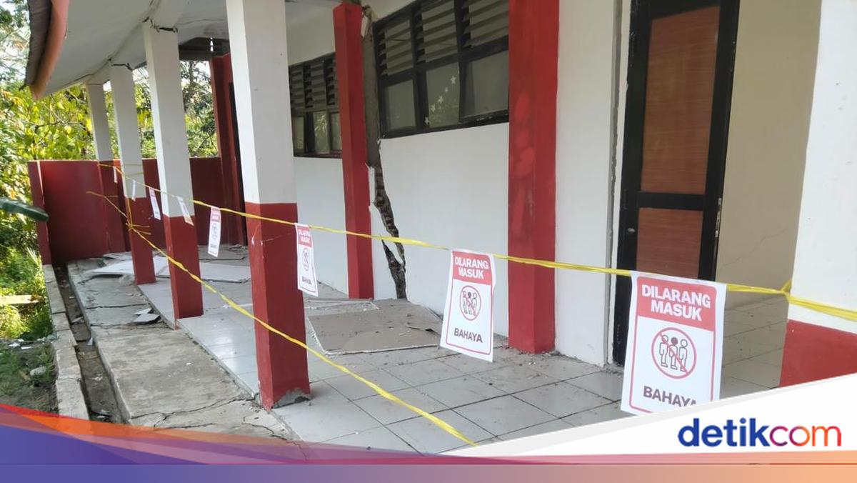 2 Ruang Kelas SDN di Pandeglang Rusak Akibat Tanah Bergerak