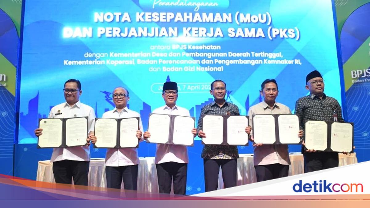 Mendes Yandri dan Dirut BPJS Kesehatan Teken MoU Penguatan JKN di Desa
