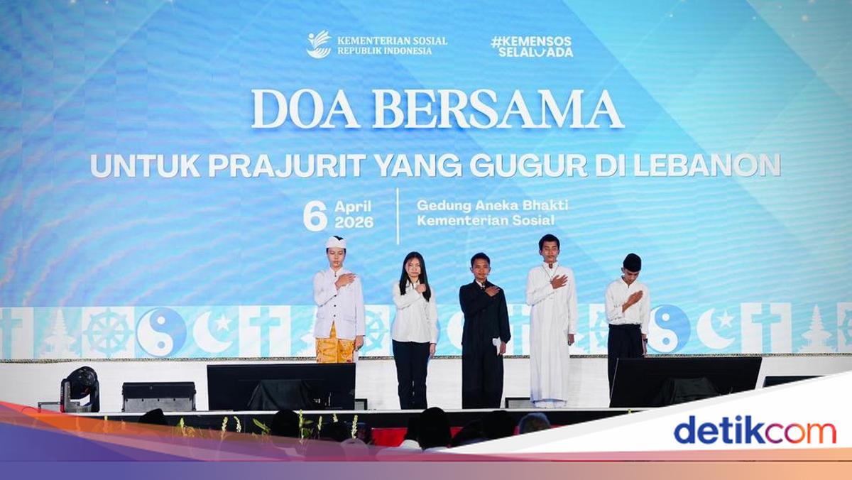 Siswa Sekolah Rakyat Doa Lintas Agama untuk Prajurit TNI Gugur di Lebanon