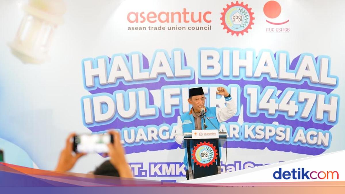 Kapolri Hadiri Halalbihalal KSPSI, Ajak Dukung Pemerintah-Jaga Iklim Investasi